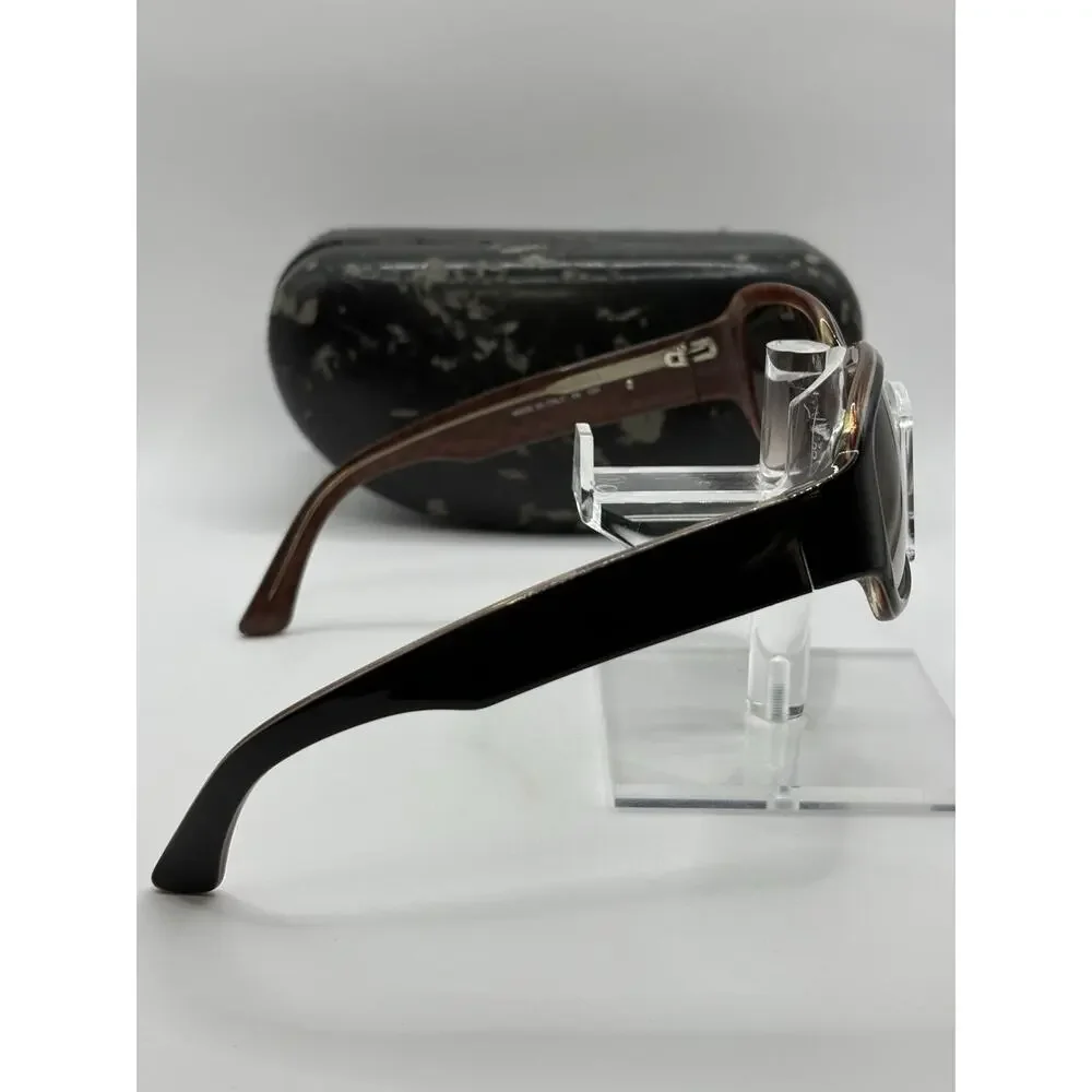 Calvin Klein Collection 9895 796 Sunglasses Brown Gradient Women Italy w Case